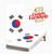 South Korean Flag Cornhole Set with Bags