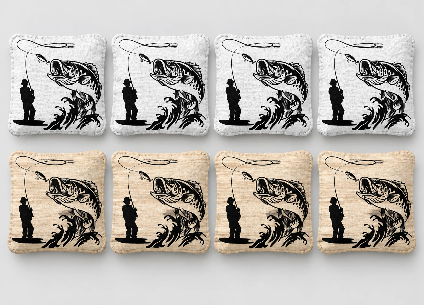 Fishing and Hunting Cornhole Bags