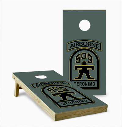 Airborne 509 Geronimo Version 2 Cornhole Set with Bags - Custom