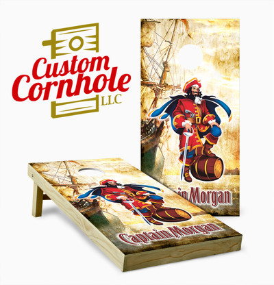 Captain Morgan Version 2 Cornhole Set with Bags - Custom Cornhole, LLC