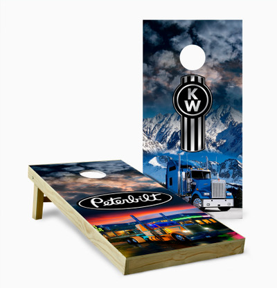 Kenworth and Peterbilt Cornhole Set with Bags - Custom Cornhole, LLC