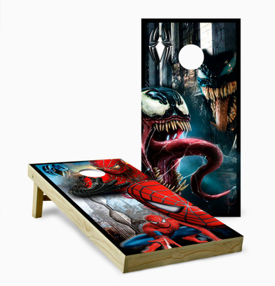 Spider-Man and Venom Version 2 Cornhole Set with Bags - Custom