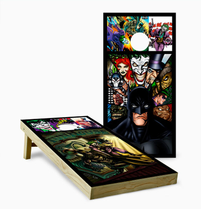 Batman Joker Comics Cornhole Set with Bags - Custom Cornhole, LLC