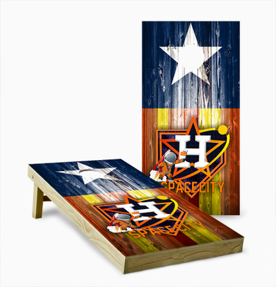 Houston Astros 8-Piece Tequila Sunrise Regulation Corn-Filled Cornhole Bag  Set
