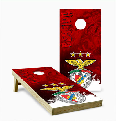 S.L. Benfica Version 2 Cornhole Set with Bags - Custom Cornhole, LLC