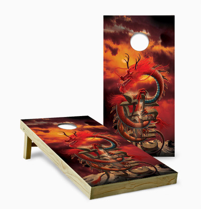 Chinese Dragon Cornhole Set with Bags - Custom Cornhole, LLC