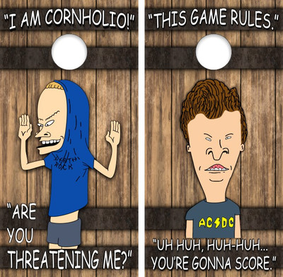 Beavis and Butthead Version 7 Cornhole Wraps - Set of 2 - Custom ...