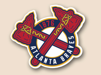 atlanta braves a decal