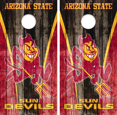Arizona State University Sun Devils Cornhole Board Wraps - Prime Board