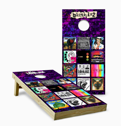 Blink-182 Cornhole Set With Bags – Album Cover Cornhole Boards
