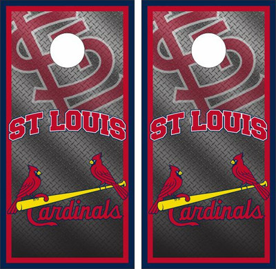 St. Louis Cardinals and Blues Cornhole Set with Bags - Custom Cornhole, LLC