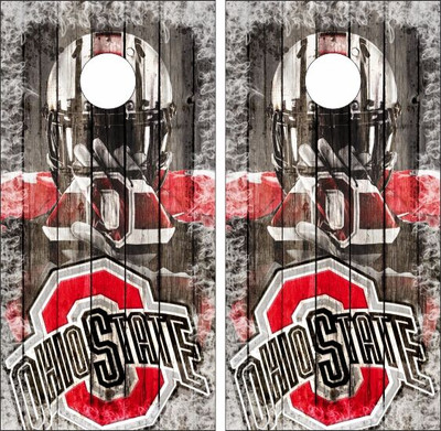 Ohio State Buckeyes Version 5 Cornhole Wraps - Set of 2 - Custom