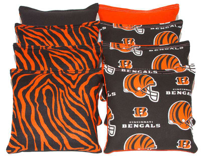 Cincinnati Bengals Version 5 Cornhole Set with Bags - Custom Cornhole, LLC