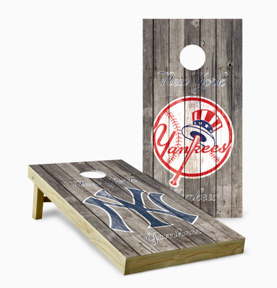 New York Yankees Version 2 Cornhole Set with Bags - Custom