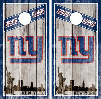 New York Giants Cornhole Board Wraps