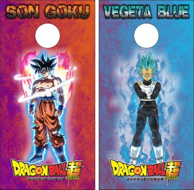 Dragon Ball Z Version 2 Cornhole Wraps - Set of 2 - Custom