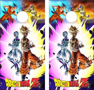 Dragon Ball Z Version 4 Cornhole Wraps - Set of 2 - Custom