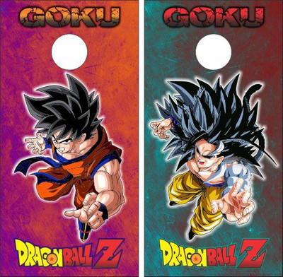 Dragon Ball Z Version 6 Cornhole Wraps - Set of 2 - Custom