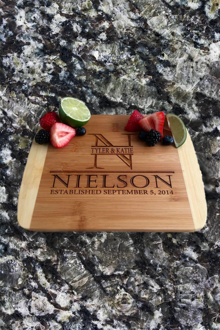 Advantage Personalized 8.5x11 Nielson Bamboo Cutting Boards