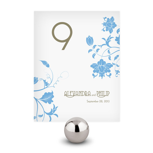 Advantage Bridal Floral Orchestra Table Number