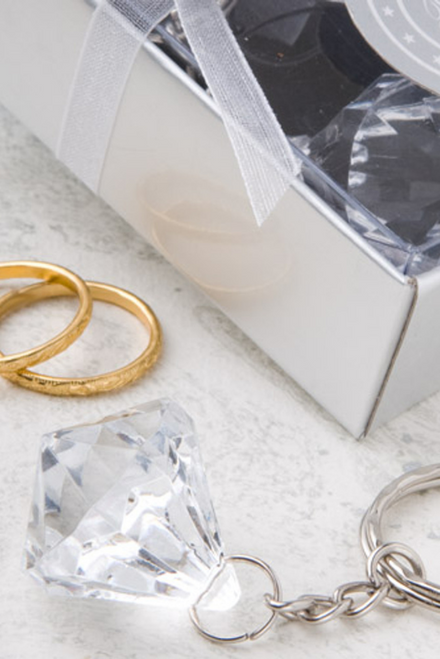 Advantage Bridal Clear Diamond Collection Design Key Chain