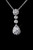 Advantage Bridal Silver Clear CZ Crystal Chain Link Necklace