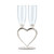 Advantage Bridal Silver Plated Interlocking Heart Stems Wedding Champagne Glasses