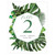 Advantage Bridal Pleasant Greenery Table Number