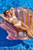 Advantage Bridal Giant Inflatable Iridescent Seashell Pool Float Toy