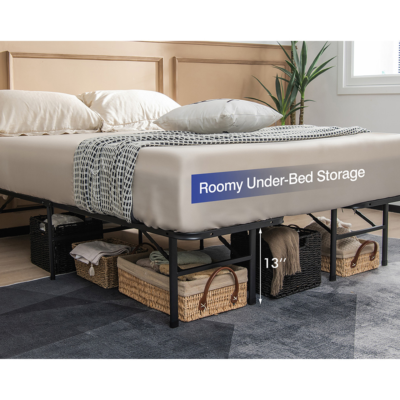 Twin/Full Expandable Metal Platform Bed Frame product image