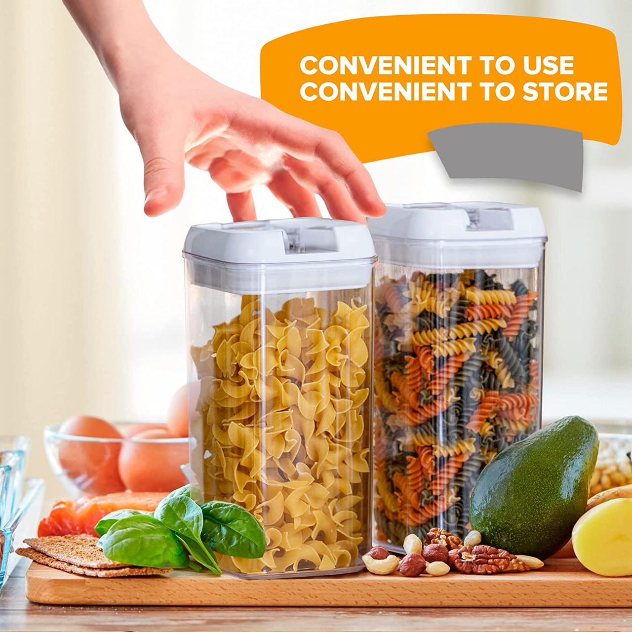 Cheer Collection® 1.2L or 1.9L Airtight Food Storage Containers product image