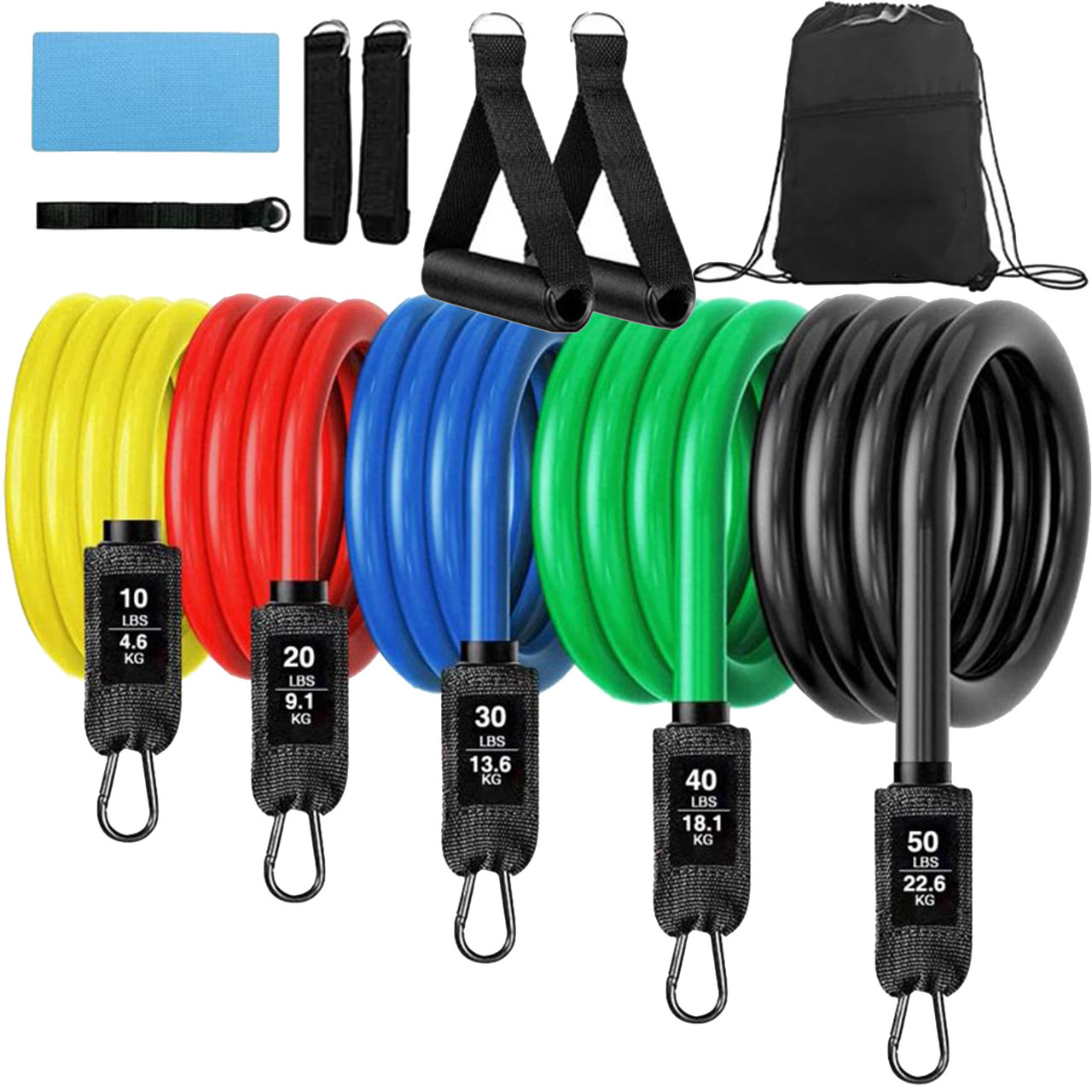 5-Piece Resistance Cable Workout Set product image