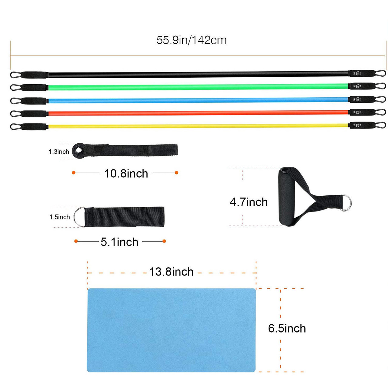 5-Piece Resistance Cable Workout Set product image