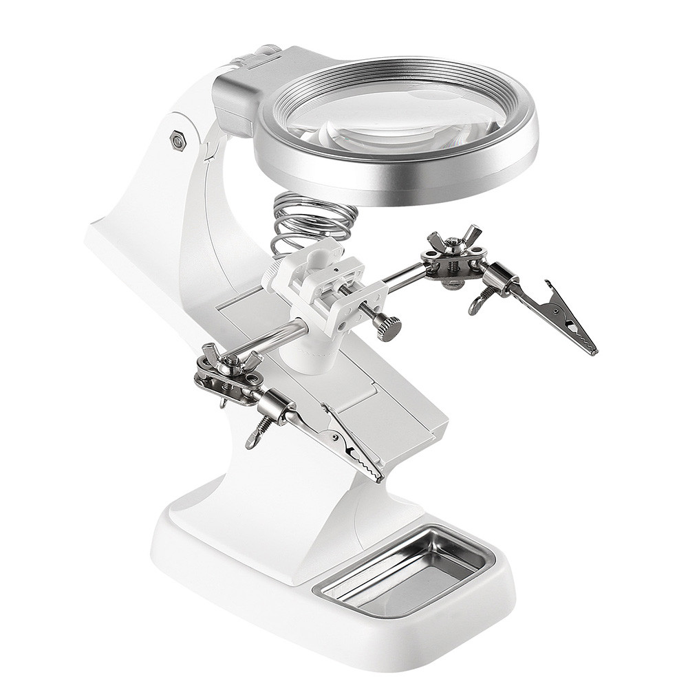 LED 3X/4.5X Magnifier Lens Helping Hand Stand product image
