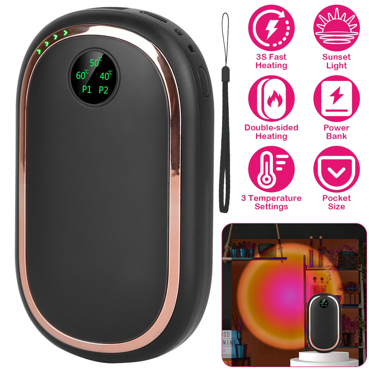 iMounTEK Rechargeable Hand Warmer product image