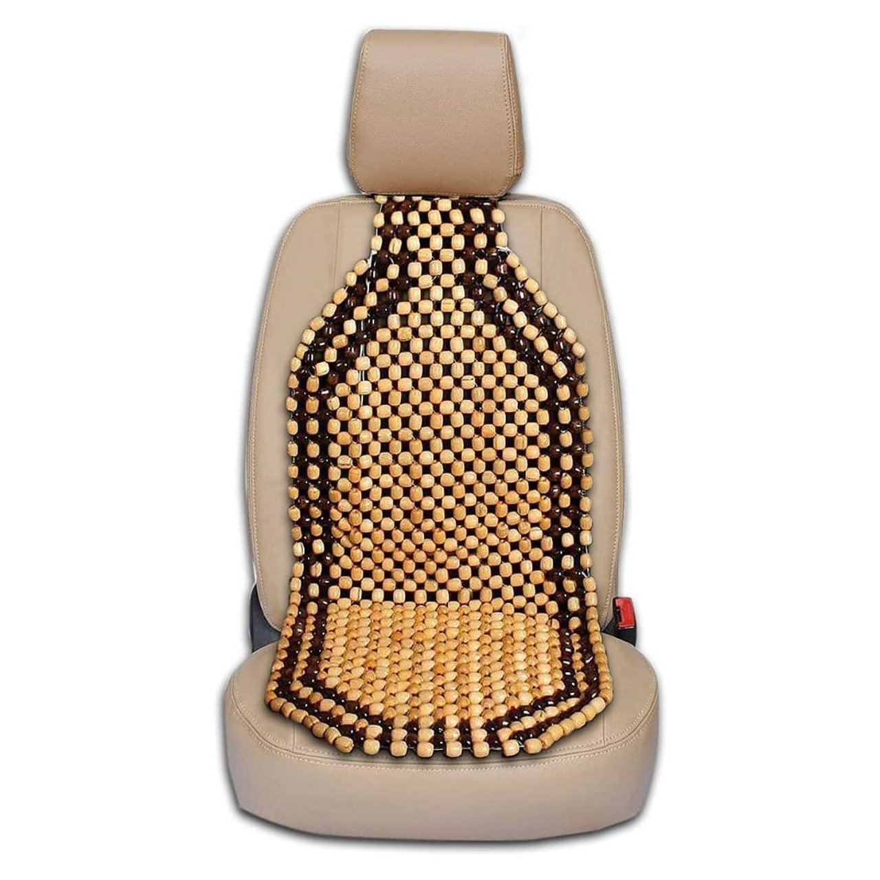 Zone Tech® Wood Beaded Car Seat Cover product image