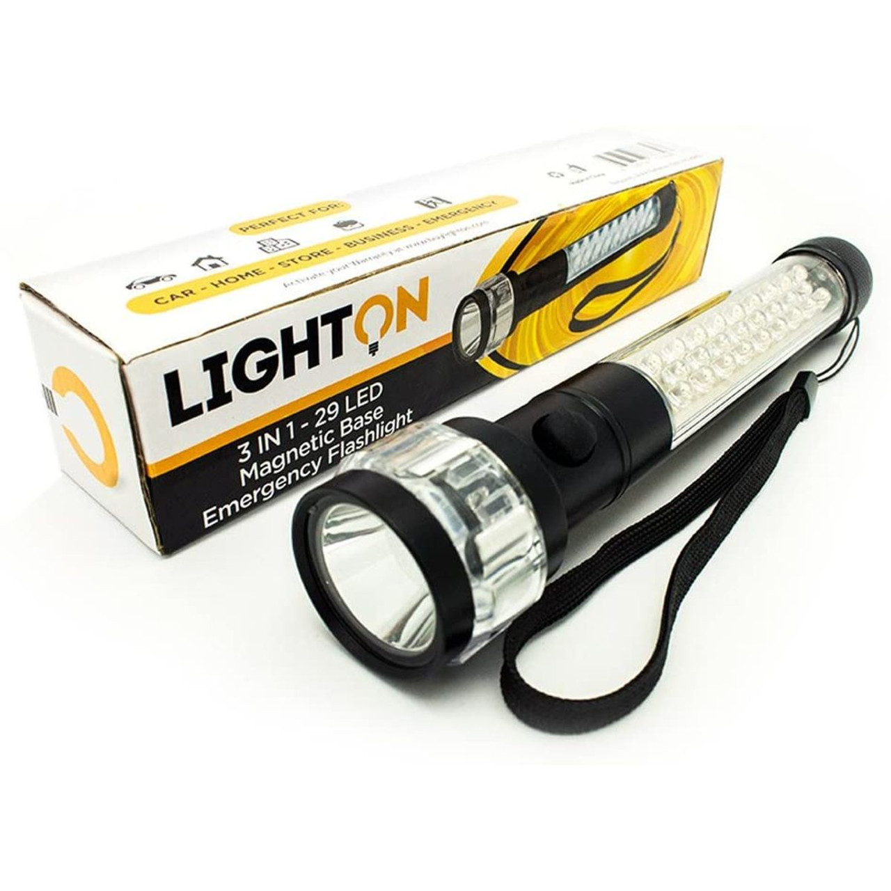3-in-1 29-LED Magnetic Base Emergency Flashlight product image