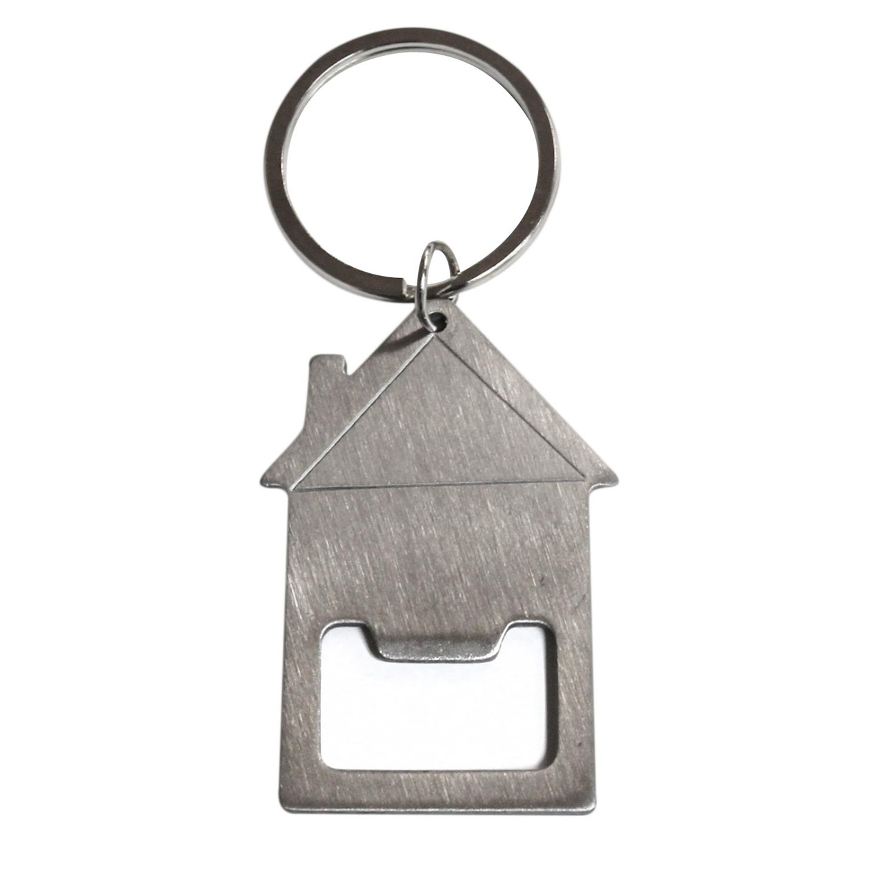 HomeChamps® House-shaped Bottle Opener Metal Key Chain (4-Pack) product image