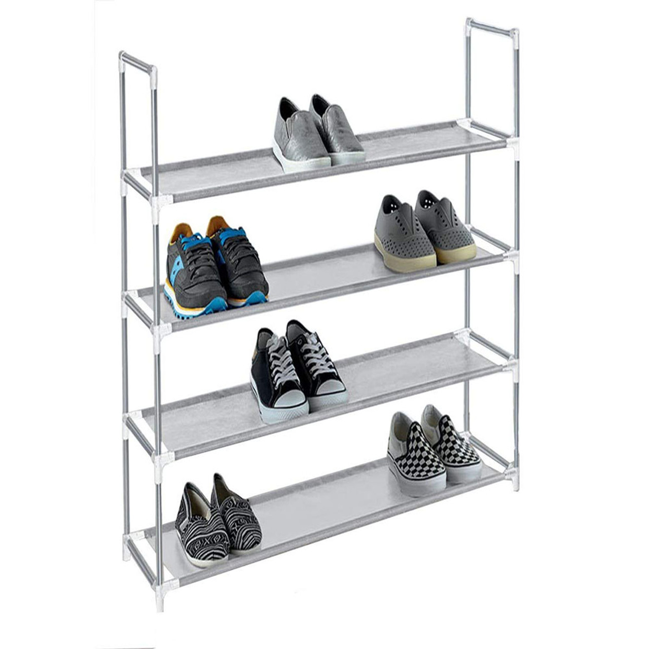 Space Saving 12 Pair Stackable Shoe Rack product image