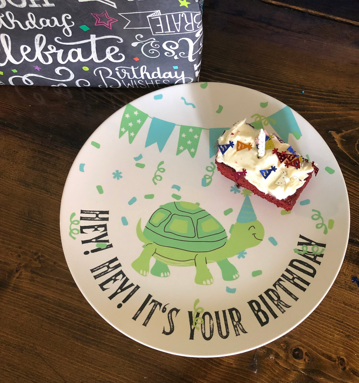 Turtle Birthday Plate product image