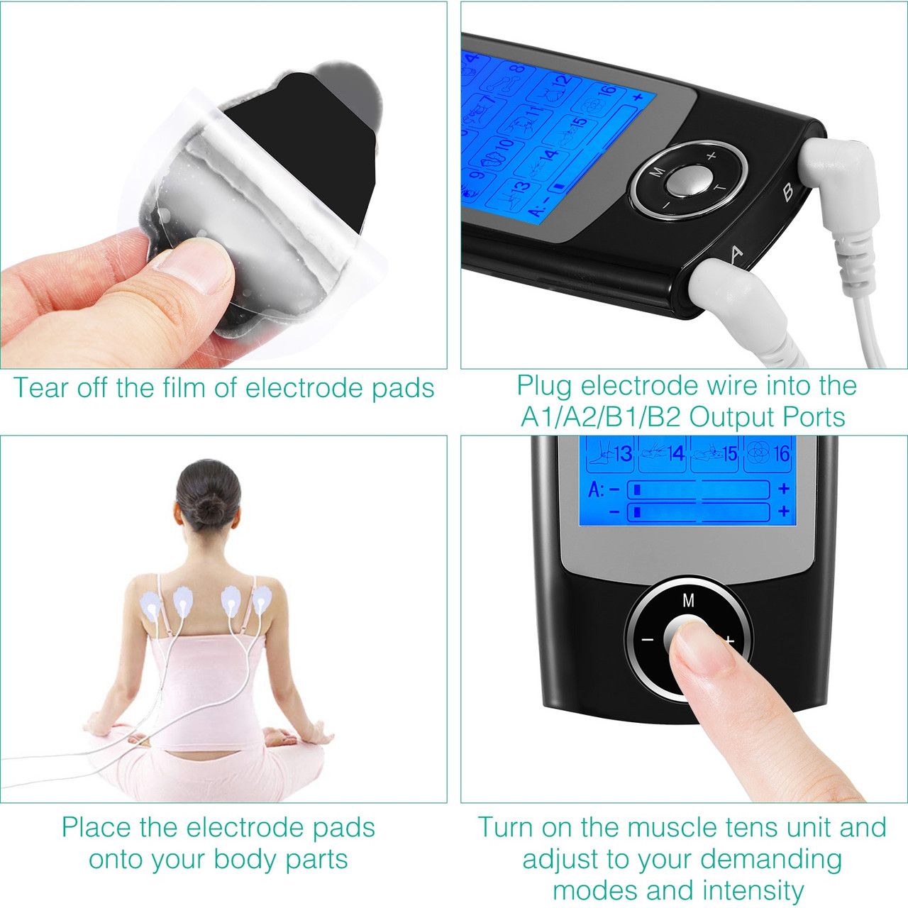 16-Mode Impulse Massager TENS  Unit Muscle Stimulator product image