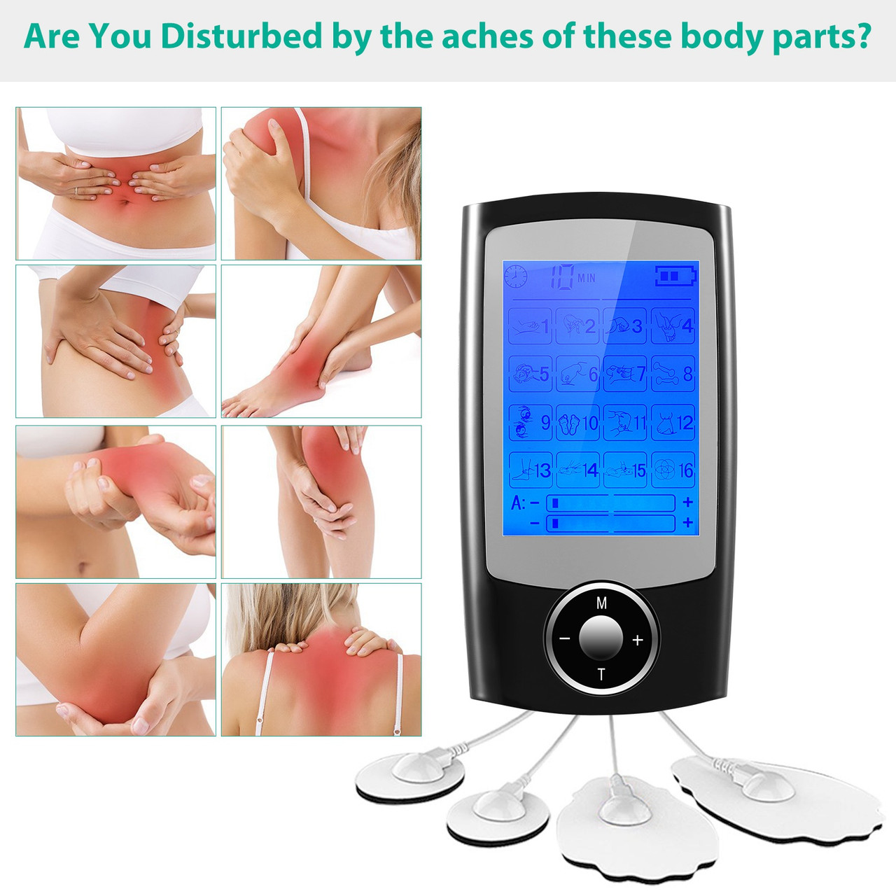16-Mode Impulse Massager TENS  Unit Muscle Stimulator product image