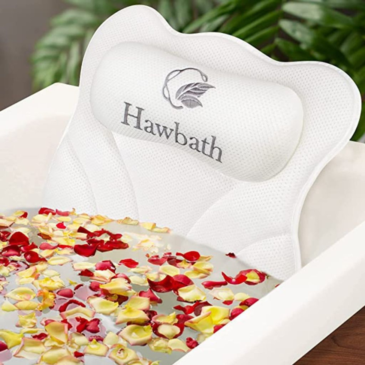 Hawbath™ Ultra-Soft Bath Pillow with 6 Suction Cups product image