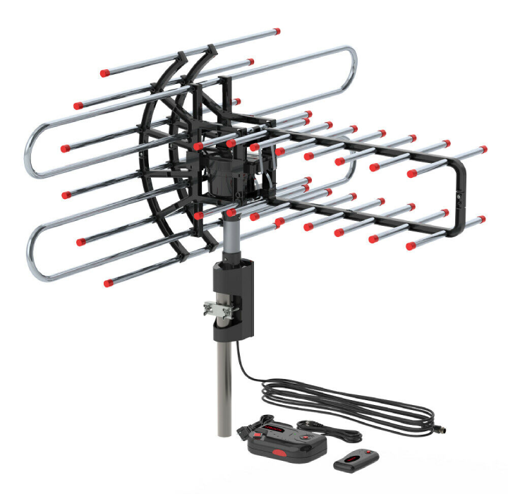 Leadzm® 360° Rotation UV Dual Frequency Antenna with Support product image