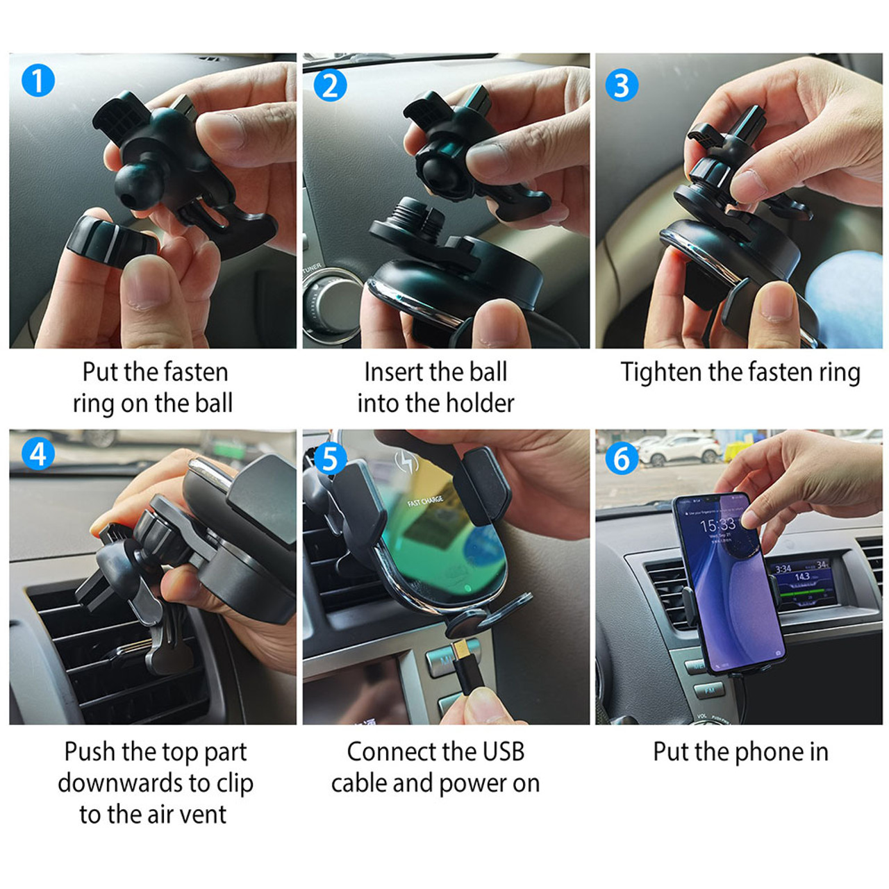 iMounTEK® Wireless Car Charging Mount product image