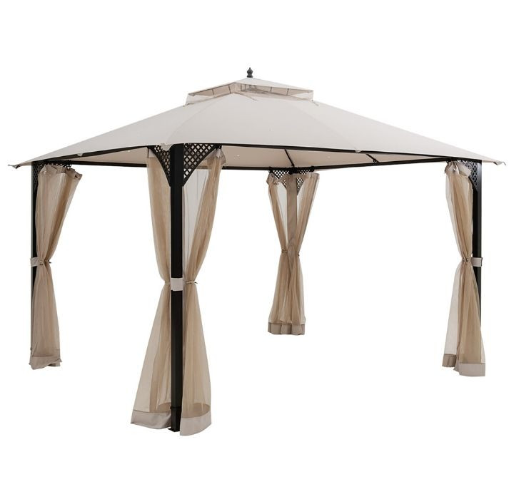 Outdoor Patio 12' x 10' Gazebo Canopy with Netting product image