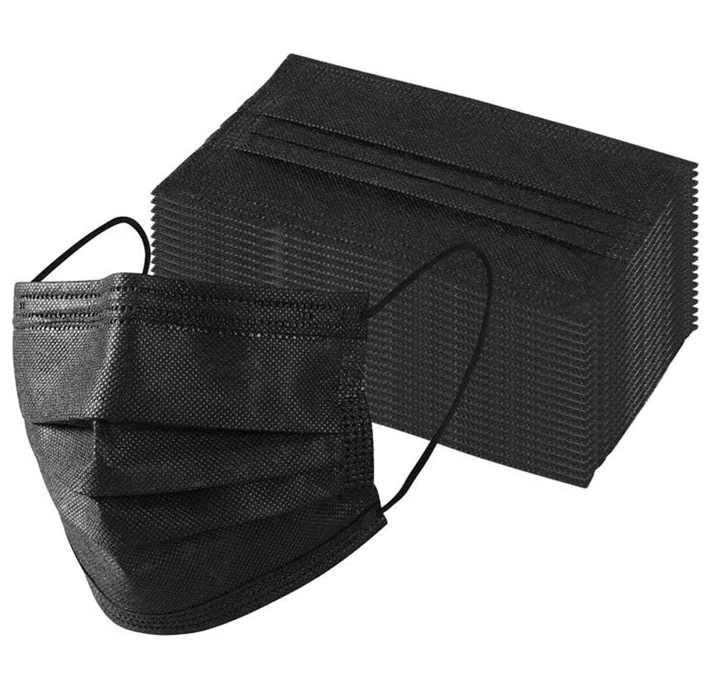 Black Disposable Non-Medical 3-Ply Face Mask (50- to 2,000-Pack) product image
