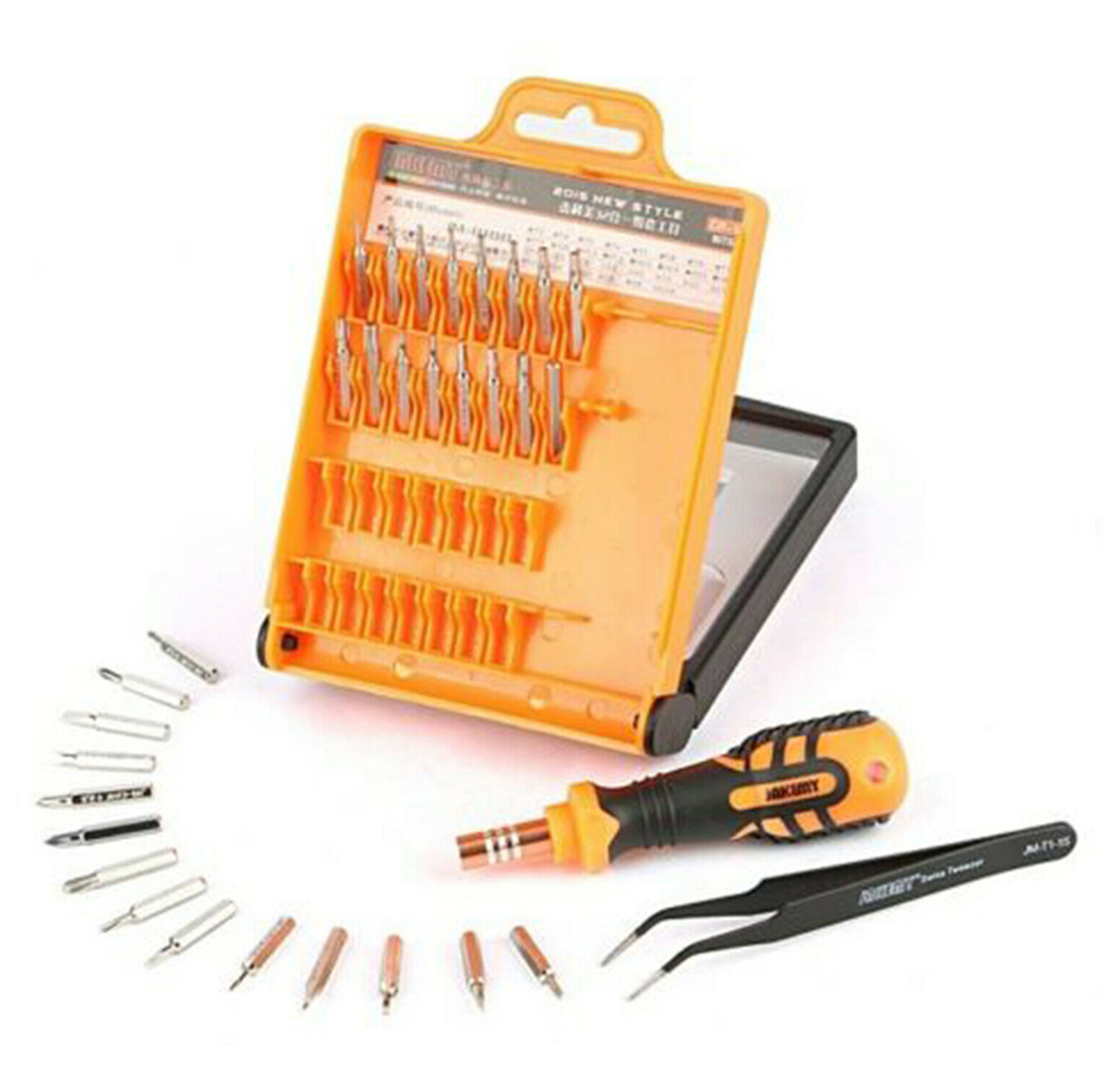 Precision Screwdriver Set with Tweezers, 32 Piece