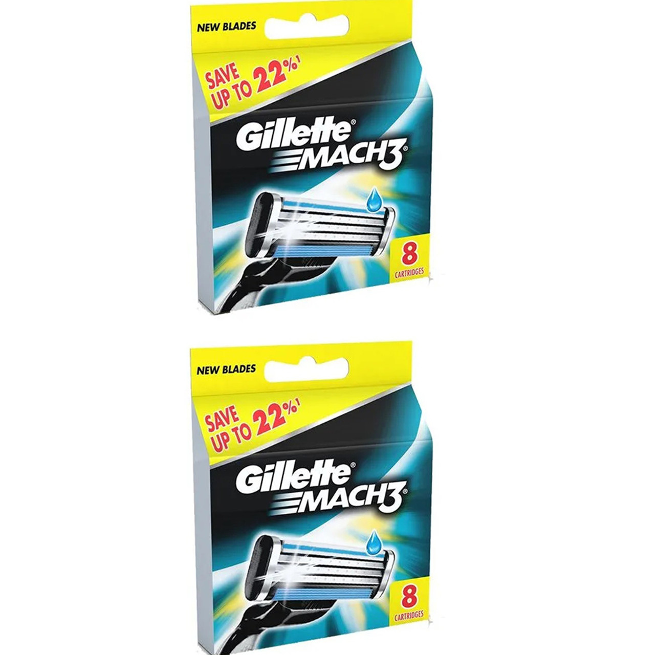 Gillette® Mach3® Razor Handle + 16-Count Refill Blade Cartridges product image