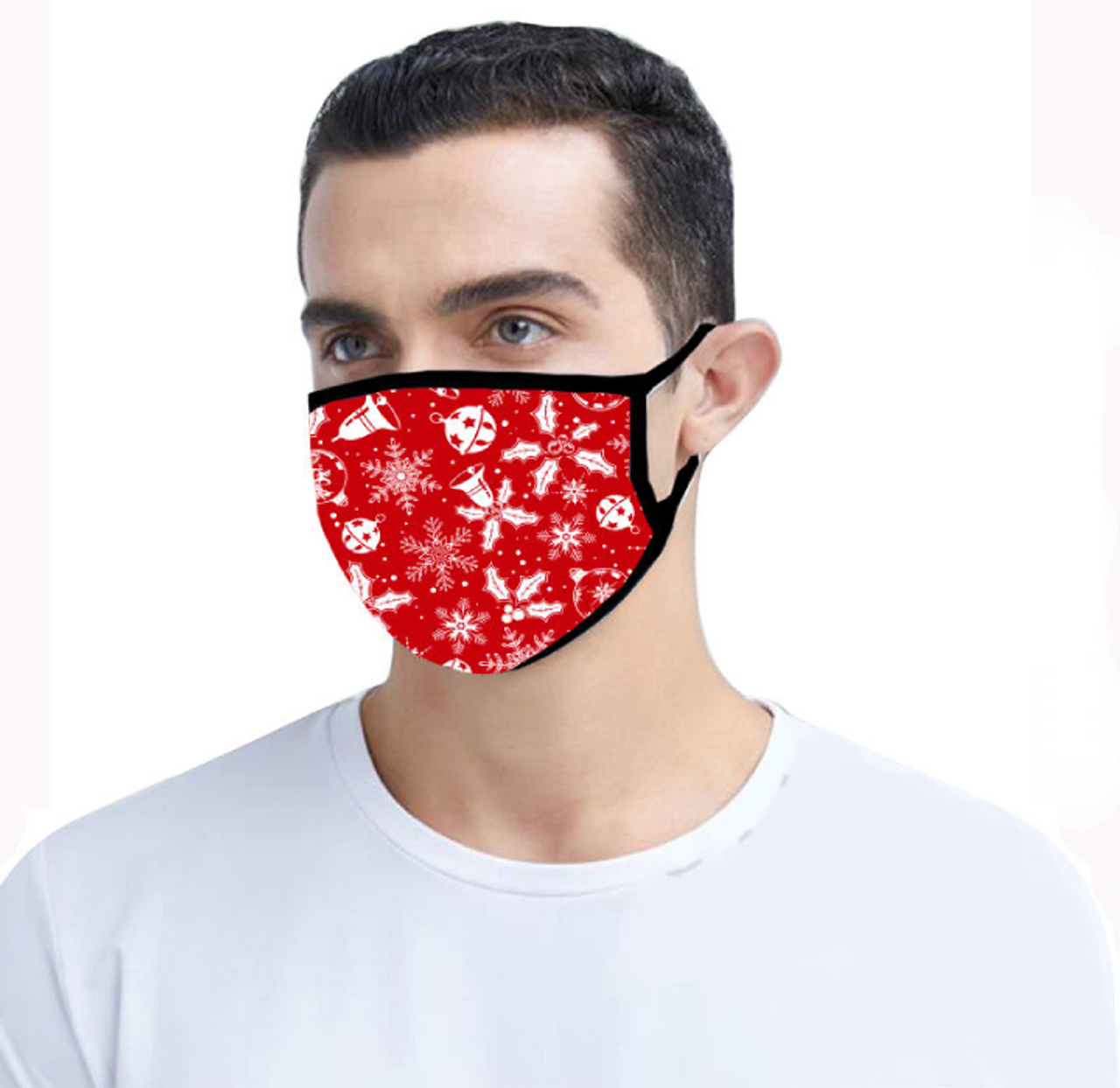 Reusable Washable Christmas-Themed Face Masks with Filters (4-Pack) product image